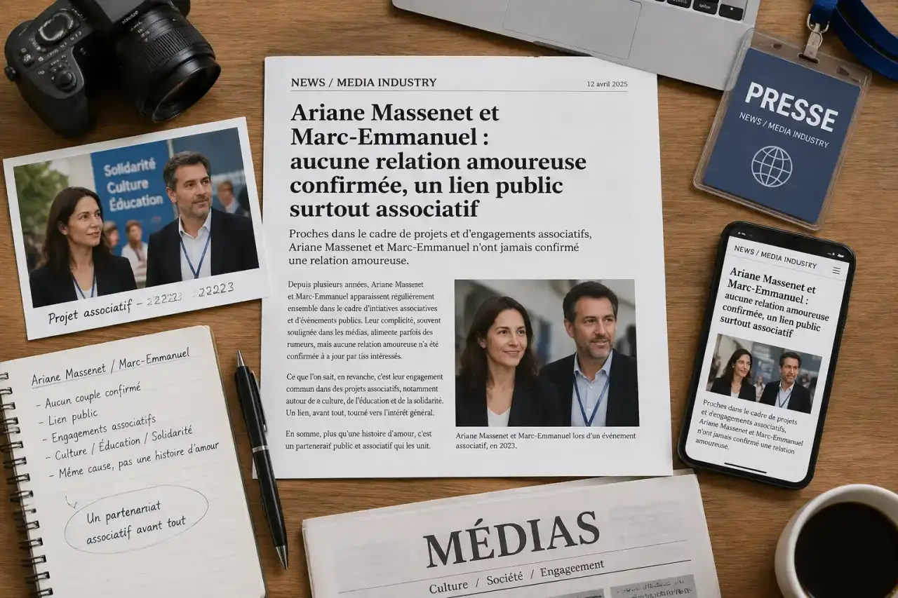 Ariane Massenet et Marc-Emmanuel : aucune relation amoureuse confirmée, un lien public surtout associatif