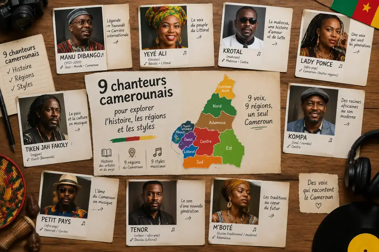 9 chanteurs camerounais pour explorer l’histoire, les régions et les styles