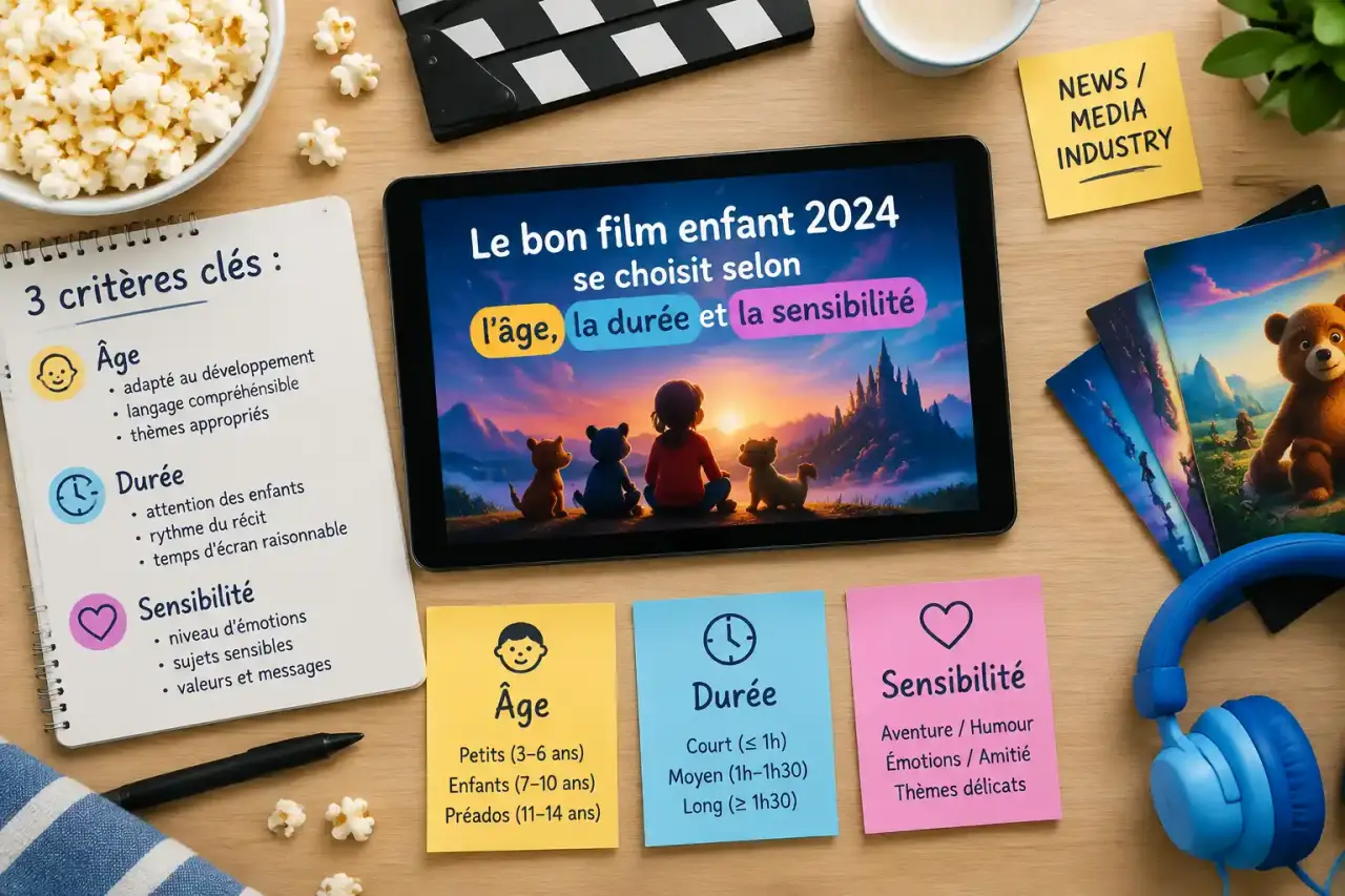 Le bon film enfant 2024 se choisit selon l’âge, la durée et la sensibilité