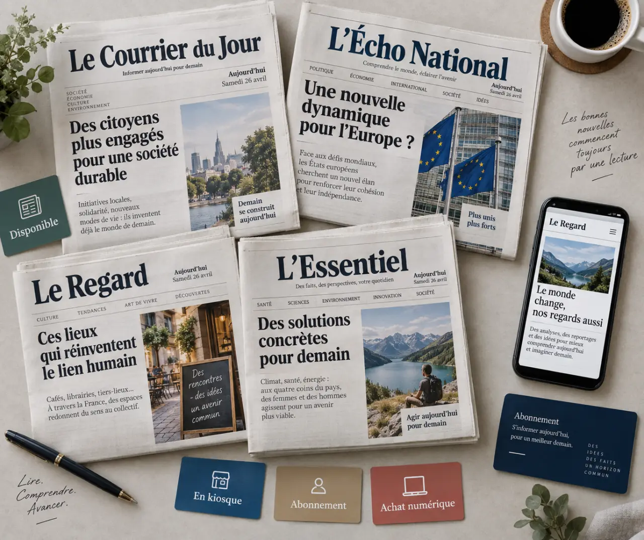 Journaux sortis du jour : vérifiez la date, la disponibilité et le mode d’achat