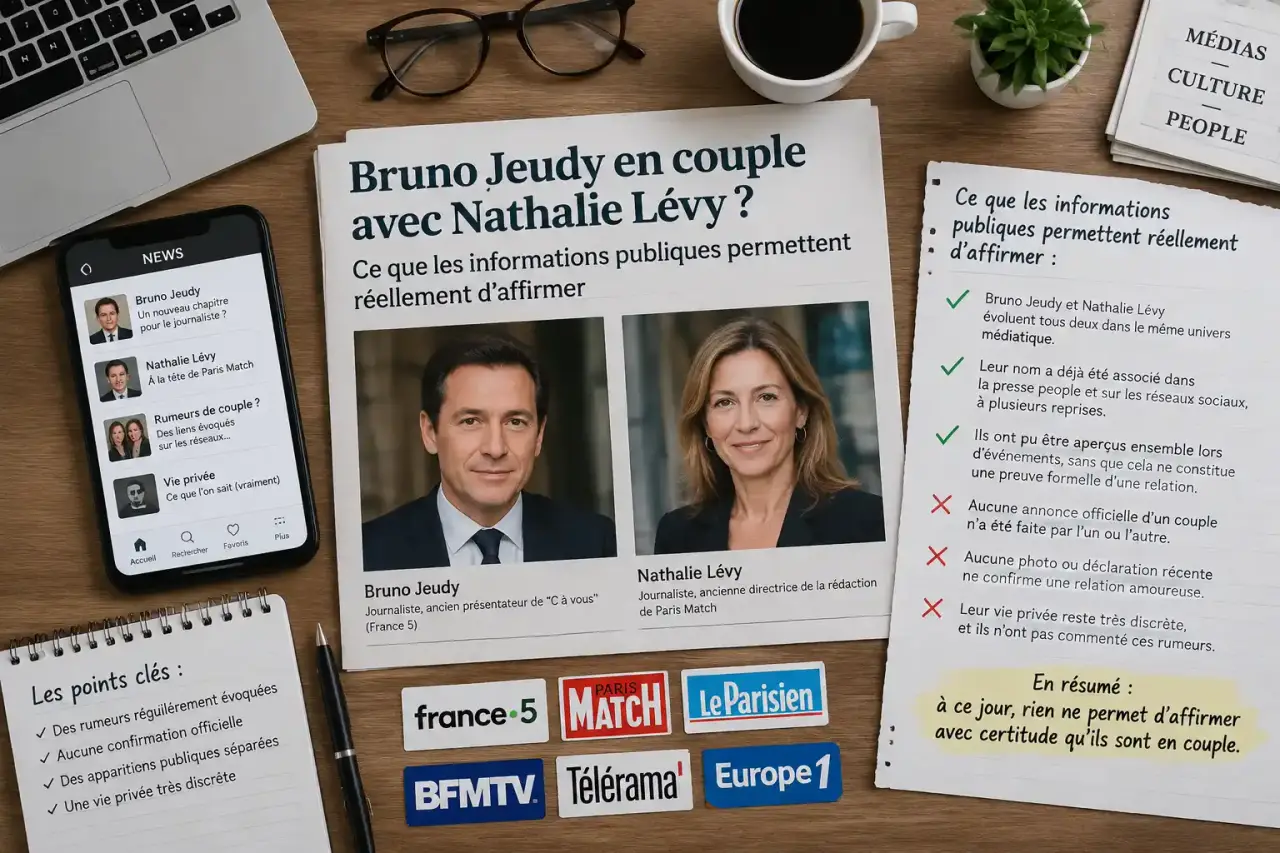 Bruno Jeudy en couple avec Nathalie Lévy ? Ce que les informations publiques permettent réellement d’affirmer